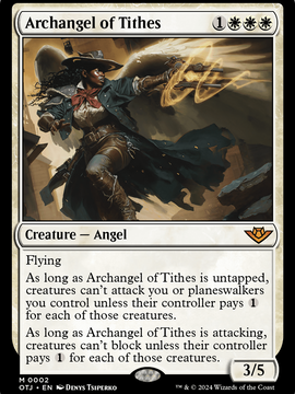Archangel of Tithes (OTJ-002) - Outlaws of Thunder Junction Foil