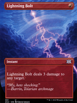 Lightning Bolt (2X2-361) - Double Masters 2022 (Borderless)