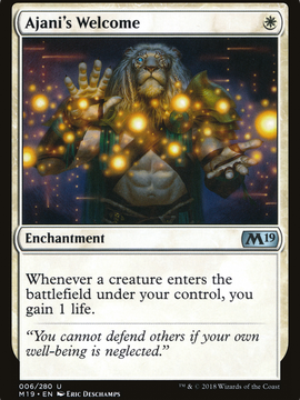 Ajani's Welcome (M19-006) - Core Set 2019