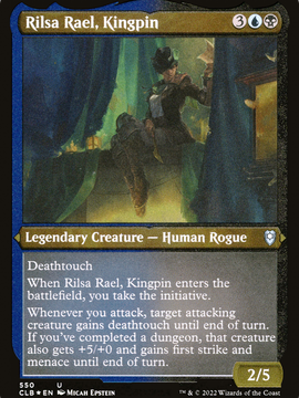 Rilsa Rael, Kingpin (CLB-550) - Commander Legends: Battle for Baldur's Gate Etched Foil