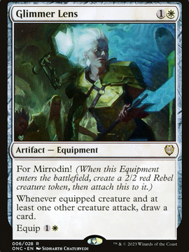 Glimmer Lens (ONC-006) - Phyrexia: All Will Be One Commander