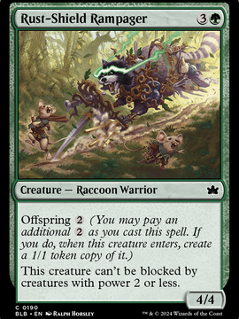 Rust-Shield Rampager (BLB-190) - Bloomburrow Foil