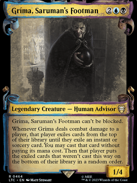 Gríma, Saruman's Footman (LTC-464) - Tales of Middle-earth Commander: (Showcase) Foil