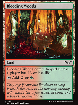 Bleeding Woods (DSK-257) - Duskmourn: House of Horror