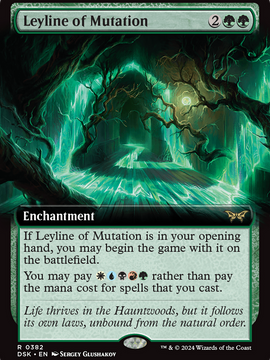 Leyline of Mutation (DSK-382) - Duskmourn: House of Horror: (Extended Art) Foil