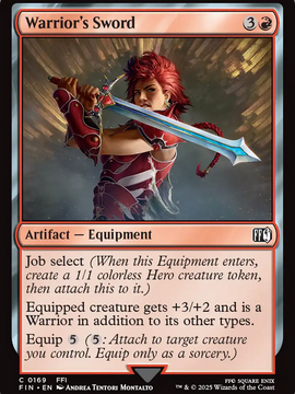 Warrior's Sword (FIN-169) - FINAL FANTASY Foil
