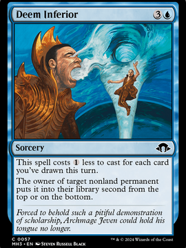 Deem Inferior (MH3-057) - Modern Horizons 3 Foil