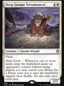 Deep Gnome Terramancer (CLB-658) - Commander Legends: Battle for Baldur's Gate
