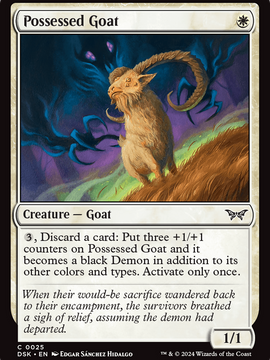 Possessed Goat (DSK-025) - Duskmourn: House of Horror