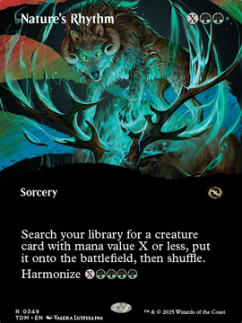 Nature's Rhythm (TDM-349) - Tarkir: Dragonstorm: (Showcase) (Borderless)