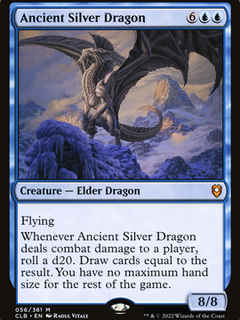 Ancient Silver Dragon (CLB-056) - Commander Legends: Battle for Baldur's Gate