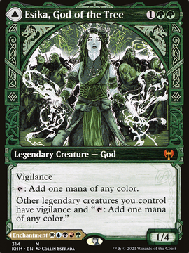 Esika, God of the Tree // The Prismatic Bridge (KHM-314) - Kaldheim: (Showcase) Foil
