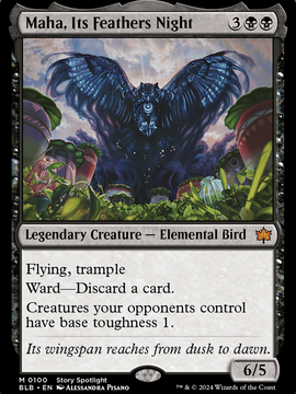 Maha, Its Feathers Night (BLB-100) - Bloomburrow