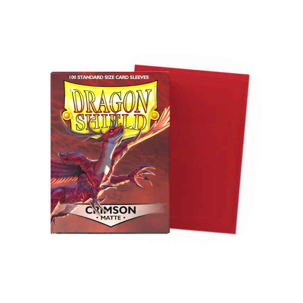 Dragon Shield - Crimson - Matte Sleeves (100 Count - Standard Size)