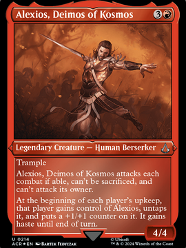 Alexios, Deimos of Kosmos (ACR-214) - Assassin's Creed Etched Foil