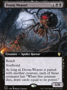 Doom Weaver (VOC-072) - Crimson Vow Commander: (Extended Art)