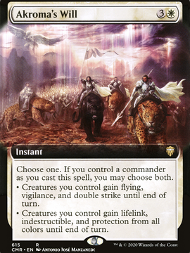 Akroma's Will (CMR-615) - Commander Legends: (Extended Art) Foil