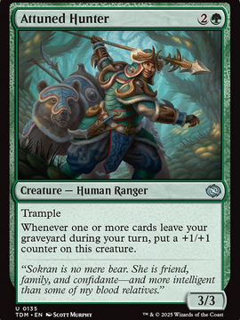 Attuned Hunter (TDM-135) - Tarkir: Dragonstorm Foil