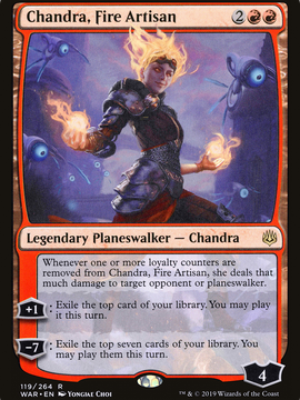 Chandra, Fire Artisan (WAR-119) - War of the Spark Foil