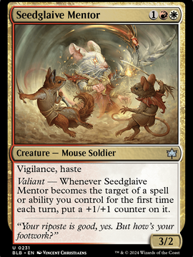 Seedglaive Mentor (BLB-231) - Bloomburrow