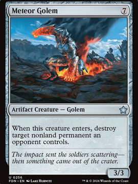 Meteor Golem (FDN-256) - Foundations Foil