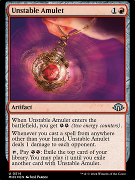 Unstable Amulet (MH3-514) - Modern Horizons 3 Foil