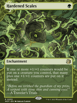 Hardened Scales (WOT-055) - Wilds of Eldraine: Enchanting Tales: (Showcase) (Borderless)