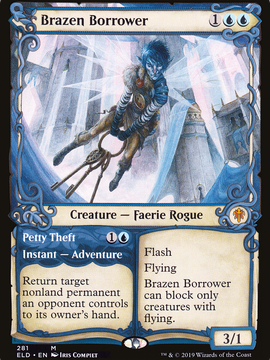 Brazen Borrower // Petty Theft (ELD-281) - Throne of Eldraine: (Showcase)