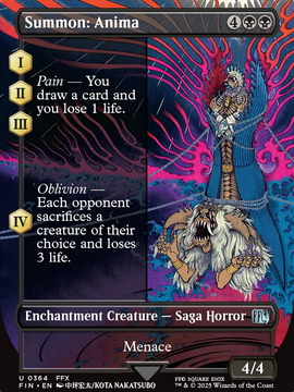Summon: Anima (FIN-364) - FINAL FANTASY: (enchantment) (Borderless) Foil