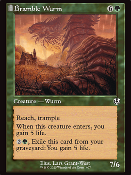 Bramble Wurm (Retro Frame) (INR-407) - Innistrad Remastered Foil