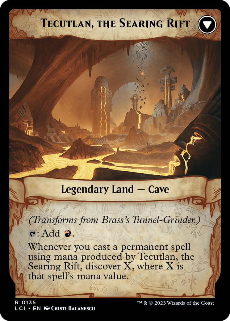 Brass's Tunnel-Grinder // Tecutlan, the Searing Rift (LCI-135) - The Lost Caverns of Ixalan