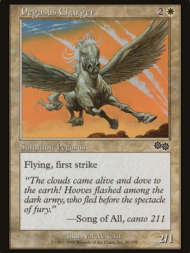 Pegasus Charger (USG-030) - Urza's Saga