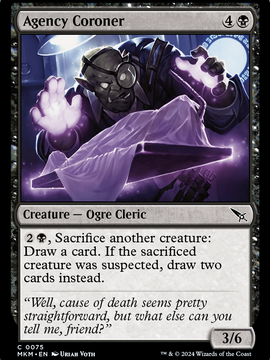 Agency Coroner (MKM-075) - Murders at Karlov Manor