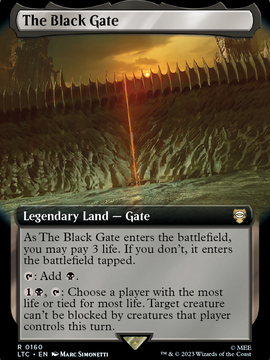 The Black Gate (LTC-160) - Tales of Middle-earth Commander: (Extended Art)
