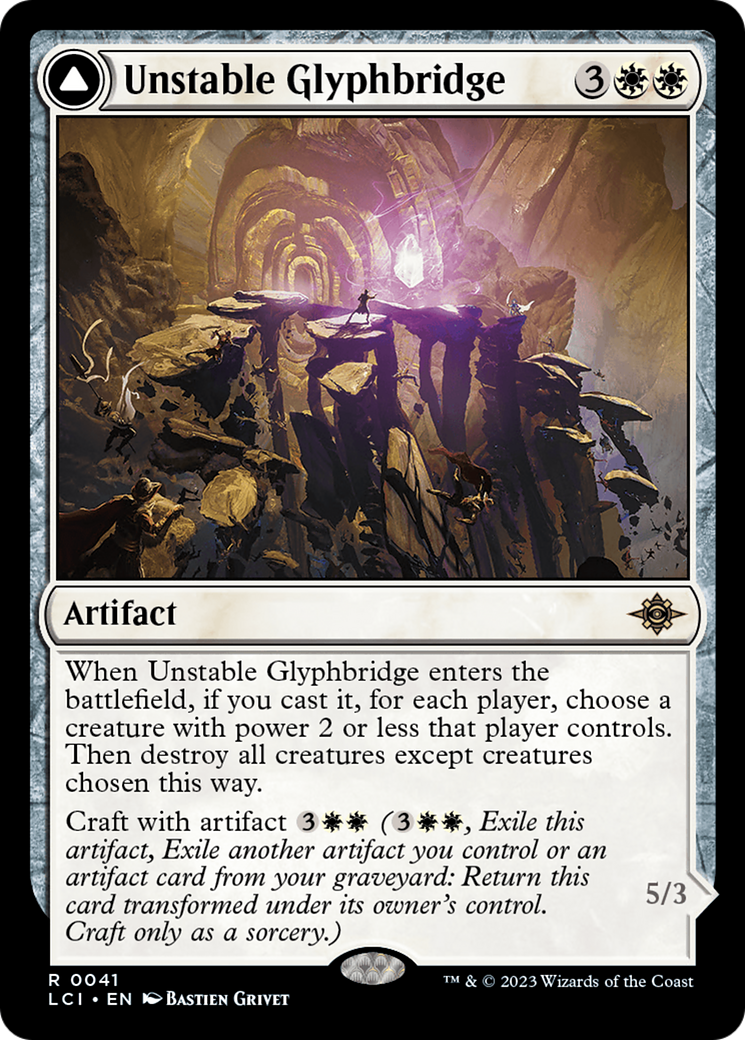 Unstable Glyphbridge // Sandswirl Wanderglyph (LCI-041) - The Lost Caverns of Ixalan