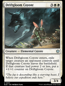 Driftgloom Coyote (BLB-011) - Bloomburrow Foil