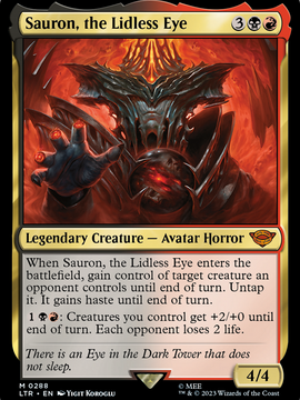 Sauron, the Lidless Eye (LTR-288) - The Lord of the Rings: Tales of Middle-earth Foil