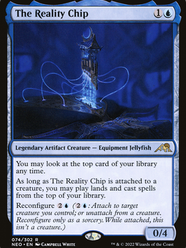 The Reality Chip (NEO-074) - Kamigawa: Neon Dynasty