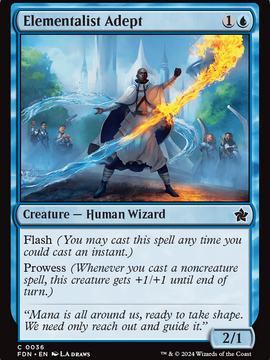 Elementalist Adept (FDN-036) - Foundations Foil