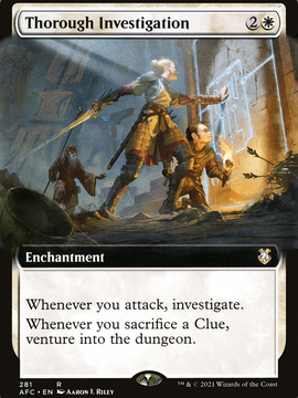 Thorough Investigation (AFC-281) - Forgotten Realms Commander: (Extended Art)