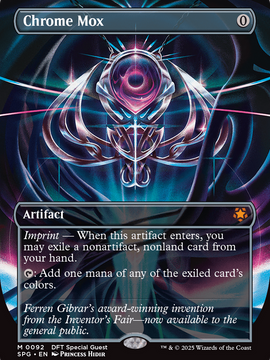 Chrome Mox (Borderless) (DFT-092) - Aetherdrift Foil