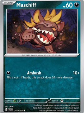 Maschiff (141/193) [Scarlet & Violet: Paldea Evolved]