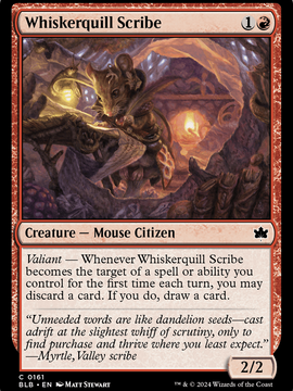 Whiskerquill Scribe (BLB-161) - Bloomburrow Foil