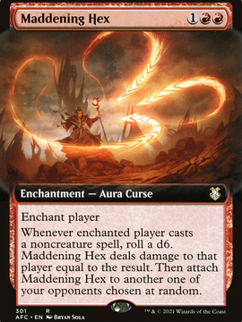 Maddening Hex (AFC-301) - Forgotten Realms Commander: (Extended Art)