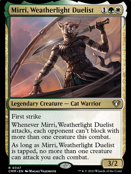 Mirri, Weatherlight Duelist (CMM-347) - Commander Masters Foil