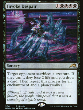 Invoke Despair (NEO-506) - Kamigawa: Neon Dynasty Foil