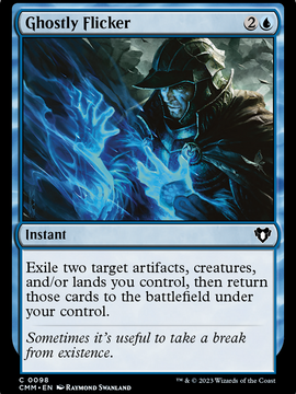 Ghostly Flicker (CMM-098) - Commander Masters Foil
