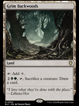 Grim Backwoods (BLC-309) - Bloomburrow Commander