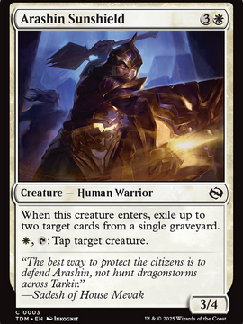 Arashin Sunshield (TDM-003) - Tarkir: Dragonstorm Foil