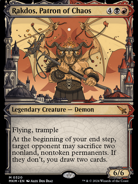 Rakdos, Patron of Chaos (MKM-320) - Murders at Karlov Manor: (Showcase) Foil